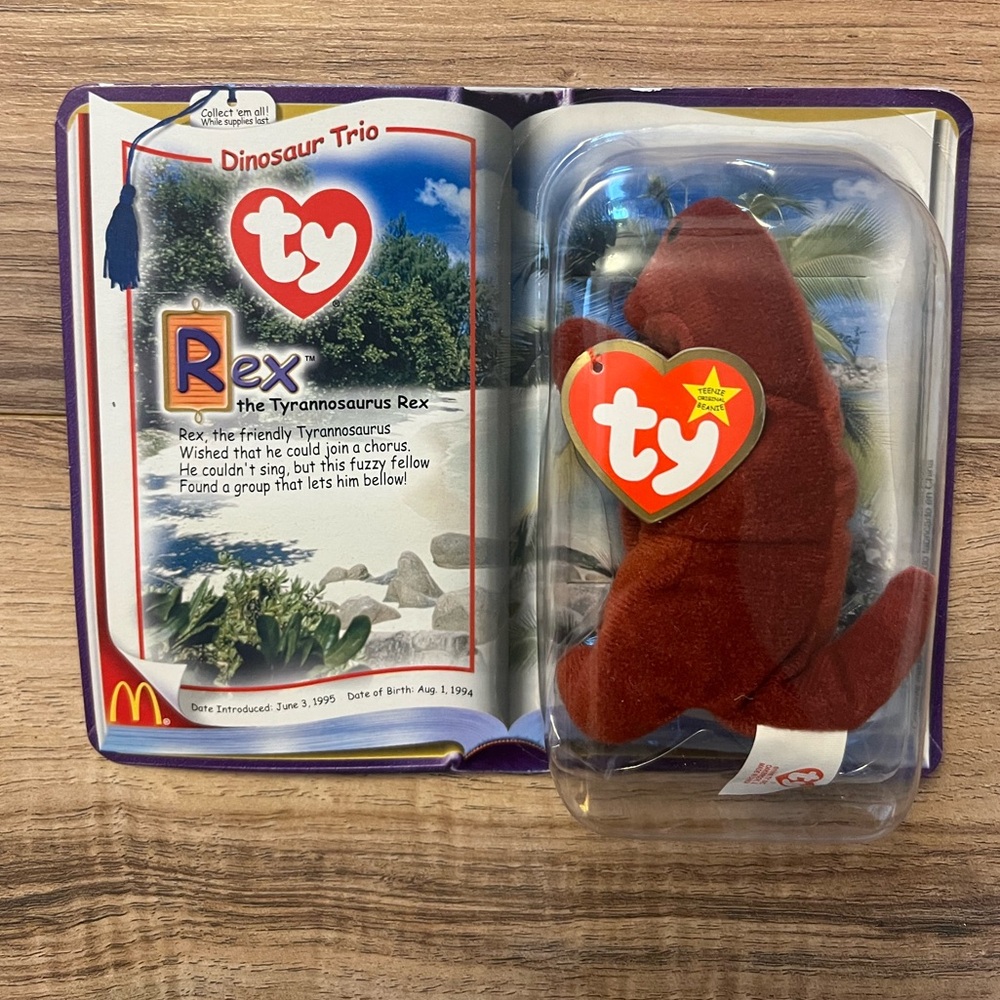 Ty Beanie Babies - REX Dinosaur Trio